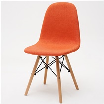 彩色风 伊姆斯椅子 休闲椅换鞋凳洽谈椅咖啡椅 橙色 