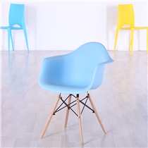 彩色风 伊姆斯椅子 休闲椅换鞋凳洽谈椅咖啡椅 蓝色XH-8066 