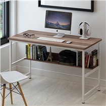 海洋卫士 电脑桌台式笔记本家用简易办公桌写字台简约书桌子 升级版120*50核桃木色 