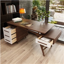 书桌 实木电脑桌 办公桌 书房家具 新中式桌子 书桌 电脑椅