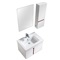 法恩莎浴室柜 落地柜 法恩莎卫浴柜组合FPG3637台盆套装 PVC现代简约0.8米 浴柜3637C含龙头