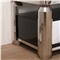 乐和居 电视柜 大理石电视柜 不锈钢 钢琴烤漆 简约客厅家具 电视柜茶几组合套装 黑色 2米电视柜