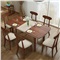 Dreasylife 餐桌 实木餐桌 伸缩折叠餐桌椅组合套装 单餐桌