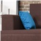 曲美家具家居沙发现代北欧布艺沙发全拆洗客厅大小户型布沙发组合 F3咖啡色 蓝扶手垫