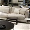 一善一品 沙发 布艺沙发 北欧小户型布艺沙发组合 客厅家具 米白色(海绵款) 双人位 双人位