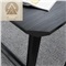 简约现代实木餐桌北欧小户型餐桌椅组合创意黑色长方形饭桌 1.6M餐桌