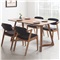 爱家佳 餐桌 实木餐桌 北欧实木饭桌 办公桌 小户型餐桌椅组合套装ZJ3815叁 原木色餐桌(不含椅子) 1.4米