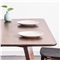 爱家佳 餐桌 实木餐桌 北欧实木饭桌 办公桌 小户型餐桌椅组合套装ZJ3815叁 胡桃色(不含椅子) 1.4米