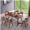 桑德森（Sanderson） 餐桌北欧实木餐桌简约现代小户型1.4米长方形6人餐台椅组合 140*70cm 餐桌 4把椅子
