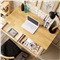 贝特森 实木书桌 北欧日式电脑桌带抽屉办公桌简约家用写字台 原木色单桌 100cm*60cm