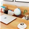 邦达仕电脑桌 简易台式家用电脑桌笔记本桌书桌 尼亚美胡桃色 白架100CM