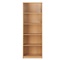 好事达书柜书架 简约置物架 木质收纳储物架五层 浅橡木
