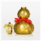 上善若水（sanstyle）黄铜葫芦风水摆件家居装饰品客厅办公室工艺礼品 高32cm黄铜