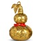 上善若水（sanstyle）黄铜葫芦风水摆件家居装饰品客厅办公室工艺礼品 高41cm黄铜