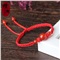 檀朝 天然玛瑙红绳手链女士情侣款学生男韩版转运珠饰品礼物手串 黑玛瑙