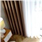 铭聚布艺遮光窗帘成品北欧简约风格纯色棉麻窗帘布料定制 细棉麻 深棕色-挂钩式 1.5米宽*2.65米高