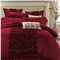 科莎 欧式轻奢婚庆四件套大红色结婚床上用品床单被套件简约新婚庆床品 沙伦玫瑰-MLC 1.5米