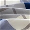 南极人 条纹格子四件套纯棉斜纹印花全棉床上用品 1.5-1.8米床通用（被套200*230cm） 浓情蓝调