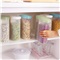众邦厨具 厨房杂粮密封罐塑料透明五谷收纳盒食品罐子粮食收纳罐米罐储物罐 白色