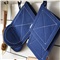 创意欧式棉制隔热手套隔热垫清洁多功能围裙手工制品 单个-小正方形餐垫
