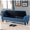 布艺沙发凳实木换鞋凳长条凳梳妆床尾凳储物小沙发 麻布深蓝170CM