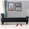 布艺沙发凳实木换鞋凳长条凳梳妆床尾凳储物小沙发 亮皮黑色170CM