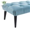 家泰勒 美式乡村简约沙发凳床尾凳休闲沙发椅子客厅书房卧室长条凳子 浅蓝色-894面料