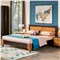 作木坊 床 全实木床北欧床时尚卧室套装现代双人床木床 A203 标准框架单床 1.5*2(m)