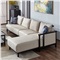 沙发 实木沙发布艺沙发科技布耐脏沙发白蜡木客厅实木家具S1605H 套装2(组合1 茶几 电视柜E1603L*1) 苍劲檀木色