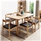 （LENEST） 北欧日式全实木餐桌椅组合现代简约长方形小户型饭桌 原木色（椅子型号留言或联系客服） 一桌四椅（餐桌1.2米）