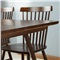 （LENEST） 北欧日式全实木餐桌椅组合现代简约长方形小户型饭桌 胡桃色（椅子型号留言或联系客服） 一桌六椅（餐桌1.35米）