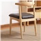 （LENEST）北欧日式实木餐椅电脑椅书房办公椅梳妆椅 原木色