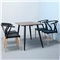 椅子北欧餐椅现代简约休闲椅 家用扶手靠背椅门店洽谈椅咖啡椅餐桌椅子凳子 灰色(椅子)