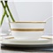 乐享 碗碟套装家用骨瓷餐具套装碗盘子碗具碗筷欧式现代简约白色 58头豪华配置指染浮华