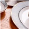 墨色 景德镇骨瓷碗盘套装 北欧式创意 家用 餐具结婚礼盒陶瓷盘子碗套装 60件疏影