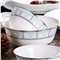 墨色 景德镇骨瓷碗盘套装 北欧式创意 家用 餐具结婚礼盒陶瓷盘子碗套装 疏影 8寸深盘1个