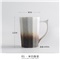INSCRIPTION 创意个性日式磨砂复古陶瓷带把手马克杯办公室咖啡杯茶杯情侣杯子 01---米白