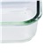 （lock&lock）玻璃保鲜盒 密封便当盒 微波炉饭盒 冰箱收纳碗 婴儿辅食碗 LLG205 正方形 300ML
