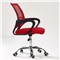 藤之美 电脑椅家用 网布休闲办公椅 简约创意学生学习升降转椅 黑框红色