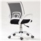 藤之美 电脑椅家用 网布休闲办公椅 简约创意学生学习升降转椅 白框黑色