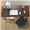 电脑桌实木 简约办公桌 书房写字台书桌 1.2米胡桃色
