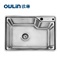 （OULIN）水槽大单槽套餐304不锈钢水槽 YD608（62452） 厨盆/洗菜盆 配001不锈钢龙头 620mm*450mm