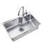 （MOEN） 水槽不锈钢洗菜盆大单槽厨房洗碗池厨盆水池台上台下盆22178 配经典普通龙头60201