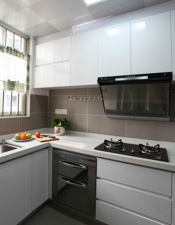 现代简约风格二居室厨房装修效果图