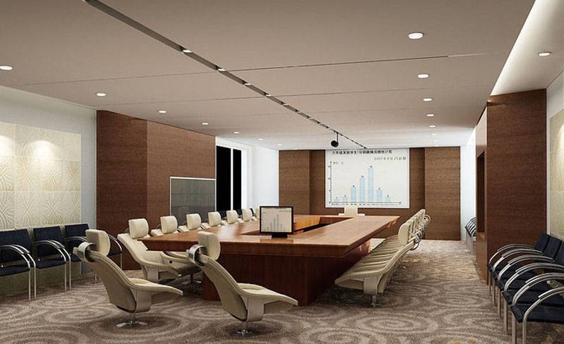 现代简约风格会议室装修效果图-现代简约风格办公椅图片