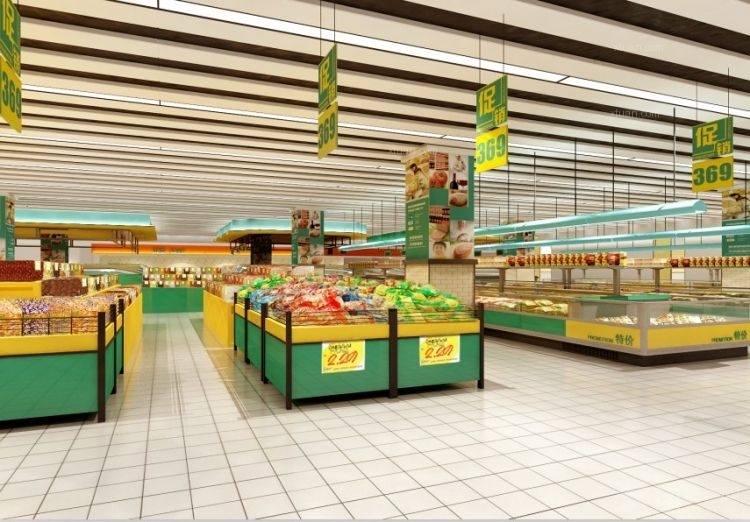 超市促销区设计装修效果图